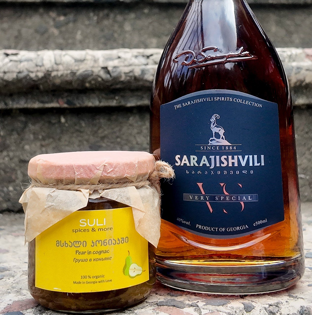 Pear <br />in Cognac