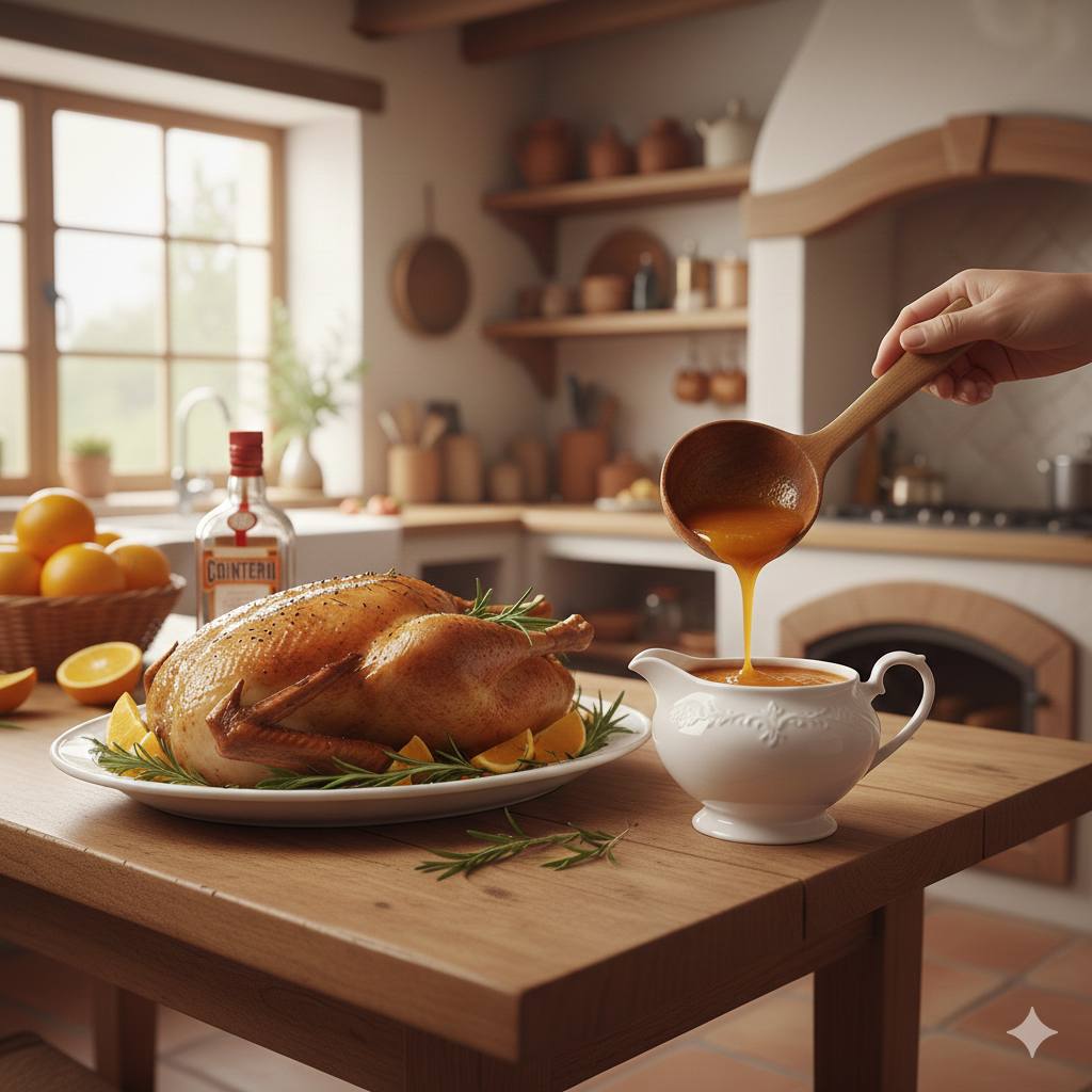 Orange  <br />with Cointreau